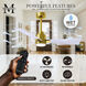 Atlas Alessandra - LK 72 inch Brushed Brass with Matte White Blades Ceiling Fan